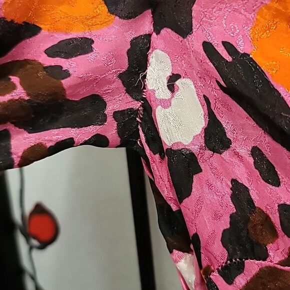 SAYLOR Delphine Abstract Print Satin Dress - Picture 8 of 12